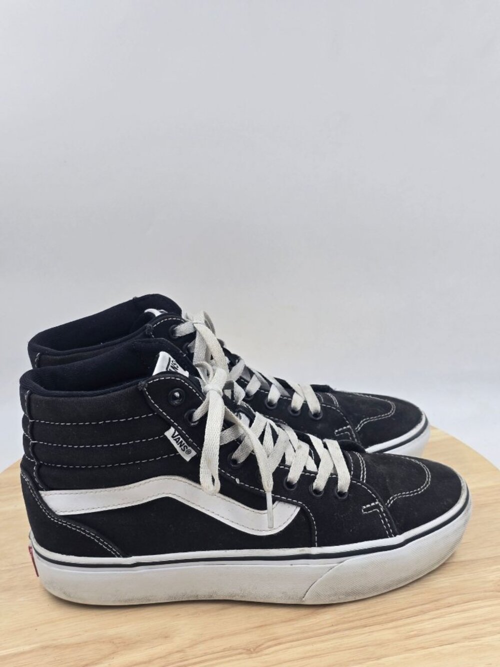 Vans Sneaker Black  Filmore Hi Top Canvas Skater Shoe Womens sz 8
